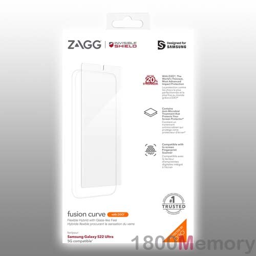 ZAGG InvisibleShield Fusion Curve D3O Screen Protector Samsung Galaxy