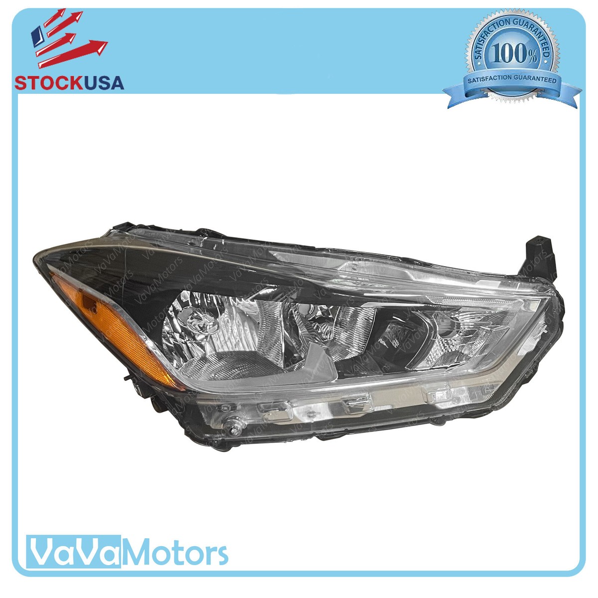 Fits 2017 2018 2019 2020 Nissan Kicks Headlight Halogen Passenger