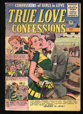 True Love Confessions #11 GD+ Lesson in Love! Premiere 1956