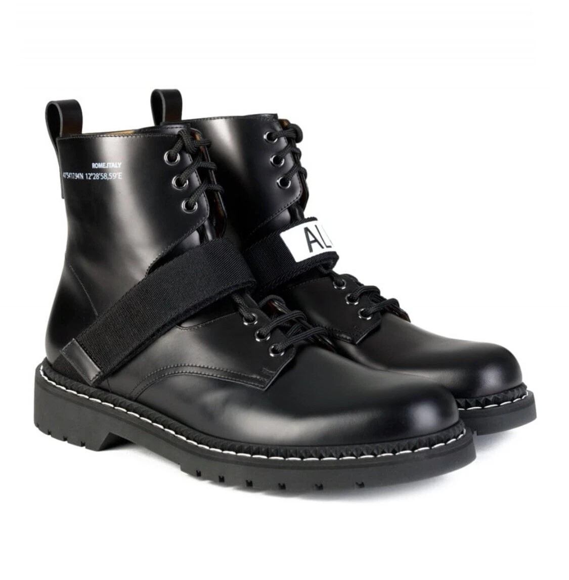 århundrede sten frokost VALENTINO Garavani Mens 'Always' Military Ankle Boot Black Size EU41 UK7  €950 | eBay