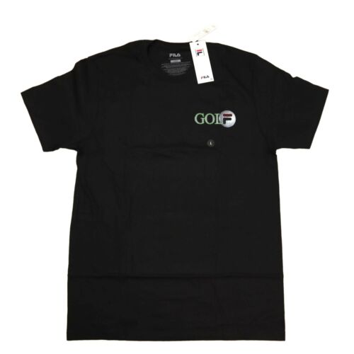 Fila t-shirt golf graphic / black color / short sleeve / New Fila tee ...
