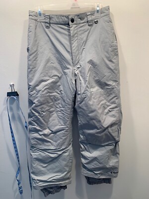 Youth Large Snow/Ski Pants Gray Black Dot Water Resistant