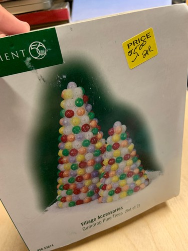 Department 56 Village Accessories Gumdrop Pine Trees 56.53614 - Picture 3 of 9