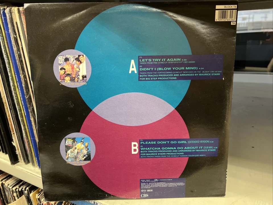 NEW KIDS ON THE BLOCK NKOTB LETS TRY IT AGAIN DIDN'T I  12" IMPORT REMIXES - Image 2 of 2