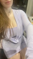 Sexy, lilac, mini dress. Very comfortable, stretchy and bodycon.