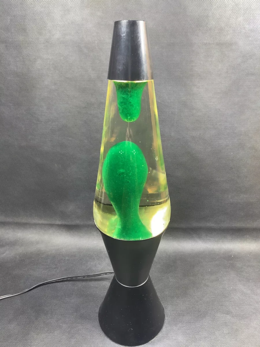 Green lava lamp black base deals