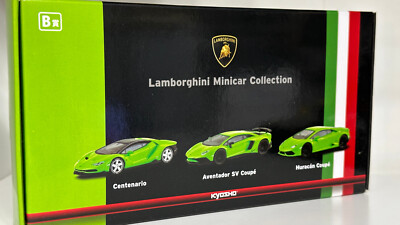 Kyosho 1/64 Lamborghini Minicar Centenario Aventador SV Huracan
