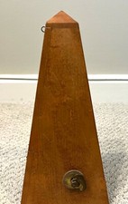 VINTAGE SETH THOMAS METRONOME DE MAELZEL WOOD WIND UP MUSIC TIMER MODEL E873-007