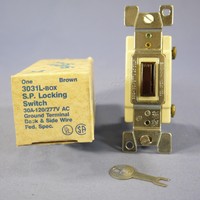 Eagle Brown Industrial Locking Switch Keyed Tamper Resistant 30a 3031l Bagged Eagle Brown Industrial Locking Switch Keyed Tamper Resistant 30a 3031l Bagged