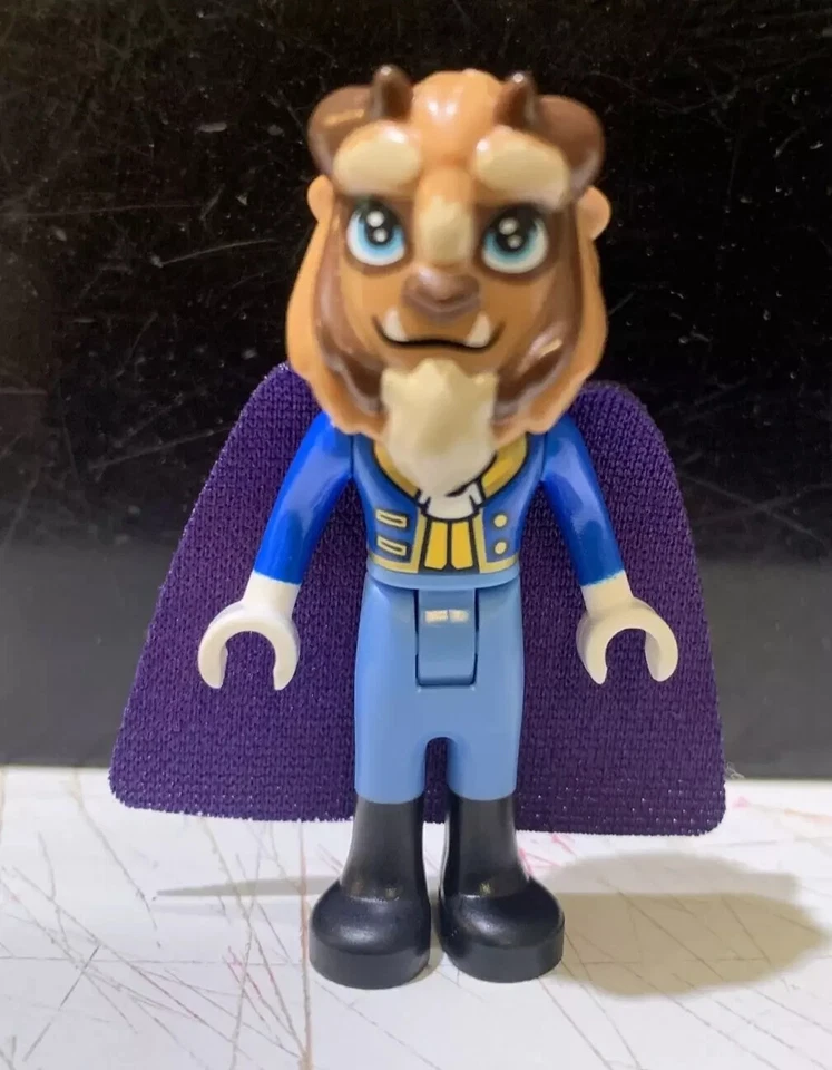 NEW LEGO Minifigure Belle Dress dp096 & Beast dp097 Disney Princess Beauty 43180 - Image 3 of 4