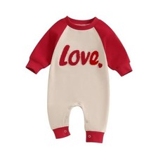 Infant Baby Boy Girl Clothing 0-3 Months Red-my First Valentines Baby Outfit