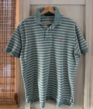 Polo Ralph Lauren Pale Green White Polo Shirt, Men's L