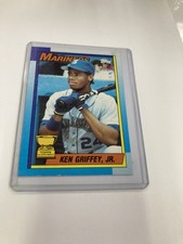 1990 Ken Griffey Jr Topps Error Scar Card Baseball Trading Card