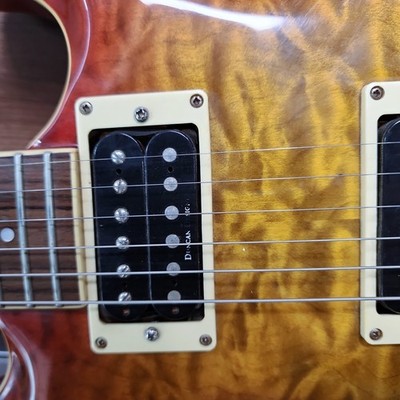 Samick Ultramatic Greg Bennett Electric Guitar+Quilt Amber Burst