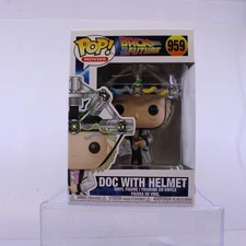 G9 Funko Pop Movies DOC w Helmet Back Future BTTF Vinyl Figure 959