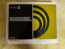 Dayton Audio DTA-2.1BT2 100W 2.1 Bluetooth Amp NEW – Wrong Box (Not DTA-PRO)