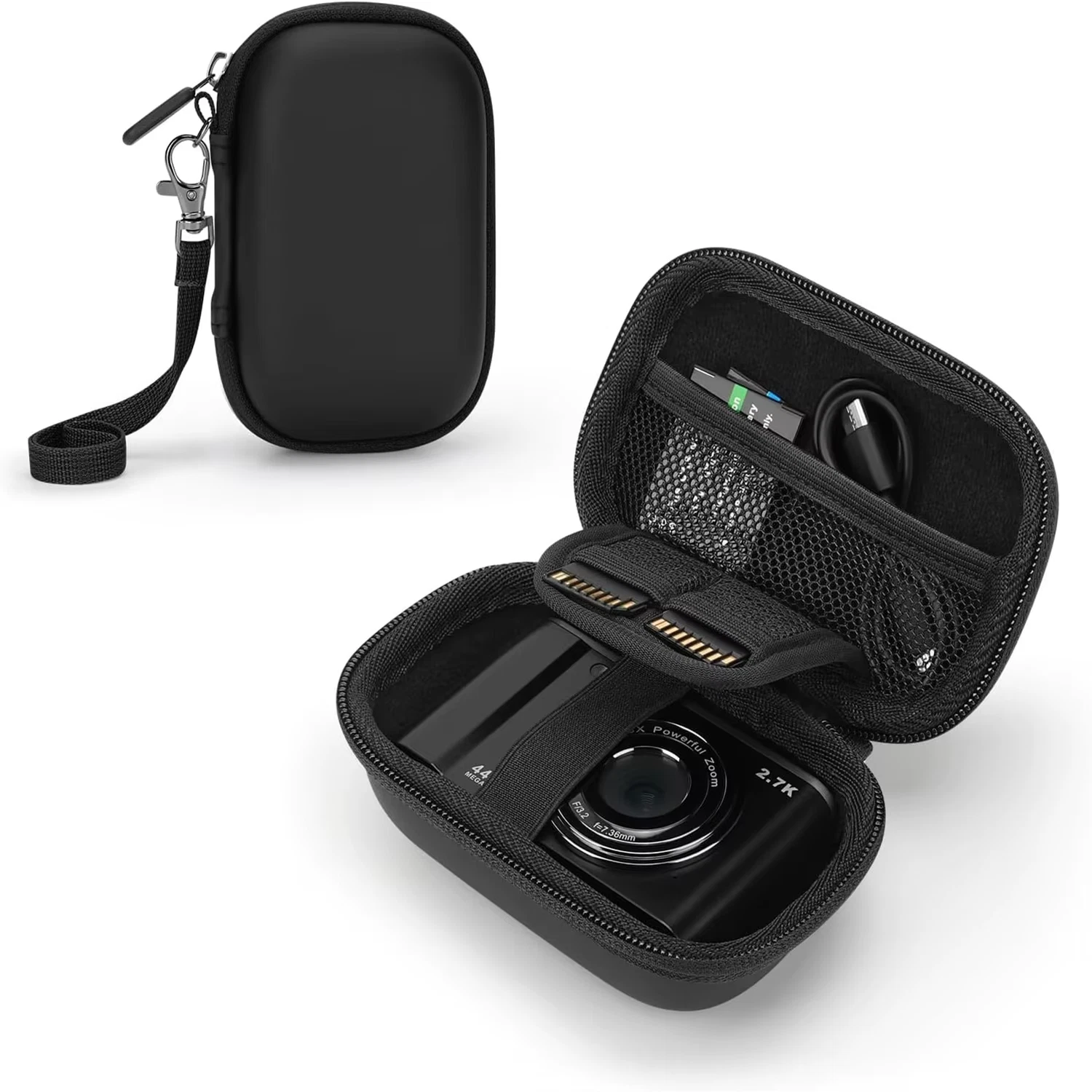 Shockproof Camera Case for KODAK PIXPRO FZ55 and More Model - EVA Shell with Plu - Picture 1 of 12