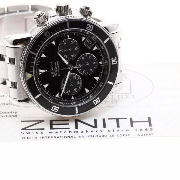 Zenith — Zenith El Primero Rainbow 02.0471.400 40mm SS Black Dial Automatic Watch #C5132