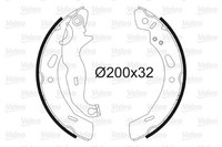 Valeo Bremsbackensatz 564139 FüR Ford Fiesta 6 CB1 CCN Van Ecoboost Sport LPG