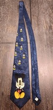 Disney Mickey Mouse Necktie by Cervantes 100% Silk Made in the USA Vintage
