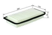 BOSCH Luftfilter F 026 400 017 Filtereinsatz für TOYOTA COROLLA AVENSIS HILUX 1