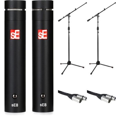 sE Electronics sE8 Stereo Pair with Stands and Cables