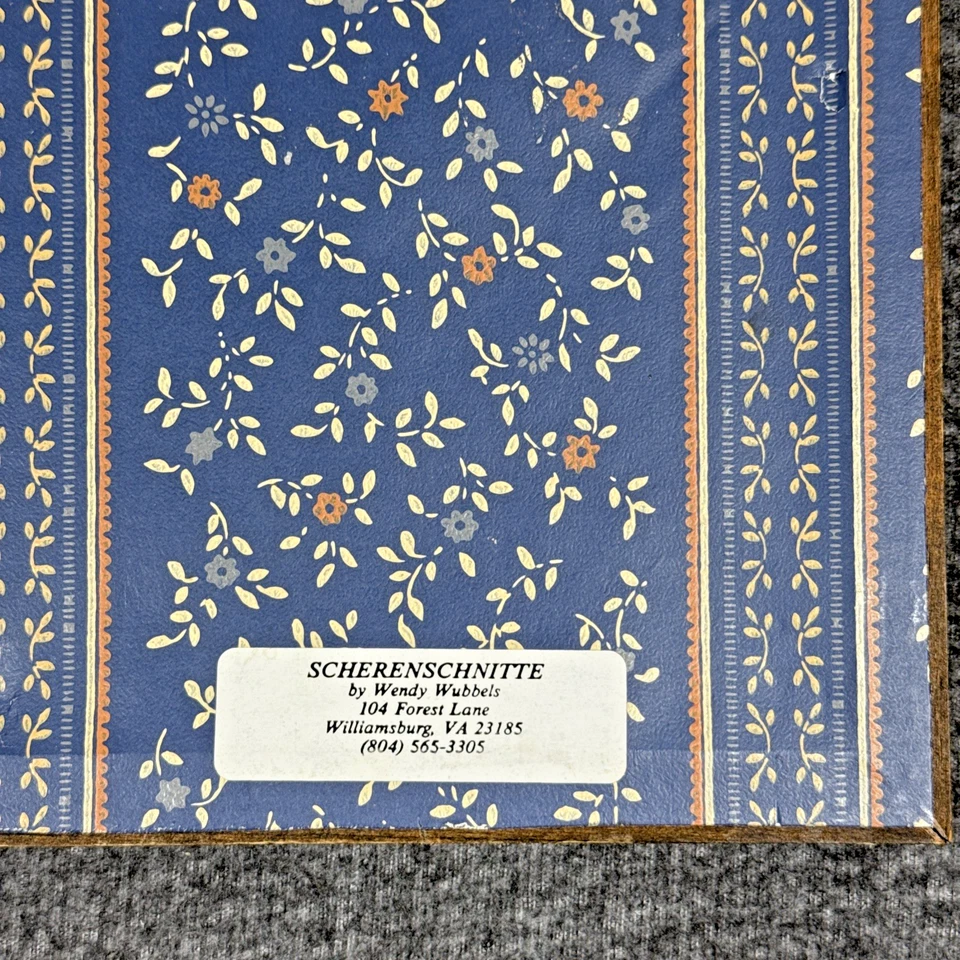 Cortes de tijera firmados de colección cisnes patos tulipanes arte popular Wendy Schultz Wubbels Foto 4 de 4