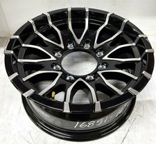 16x7  8 Lug  Black Machined  Aluminum  Eagle  Trailer Wheel   16851  167865 BMLS