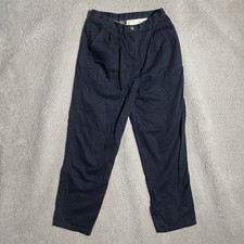 Vintage Ralph Lauren Chino Work Pants Womens 6P 26x27.5 Petite Navy Blue