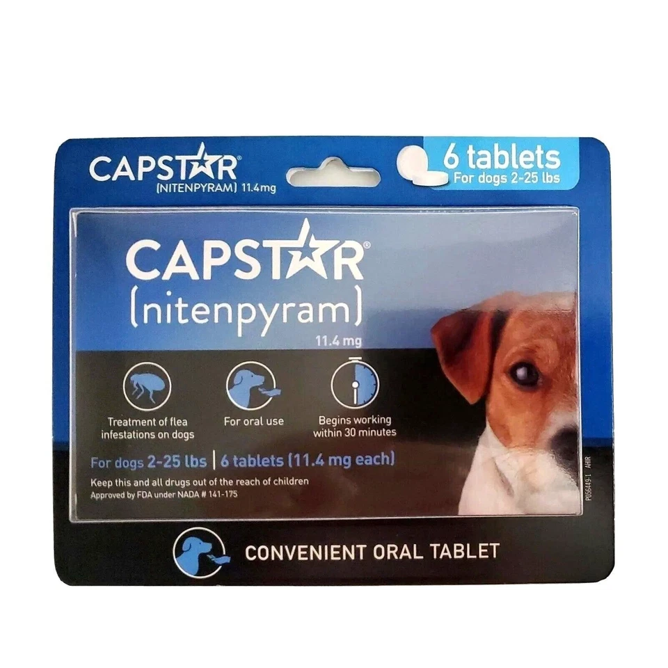 Capstar Nitenpyram 6 Doses for Dogs (2-25 lbs) - Exp. 02/2027 - Image 3 of 4
