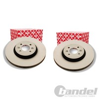 2X febi Bremsscheiben Ø300Mm Vorne Passend FÜR Renault Grand ScÉNic