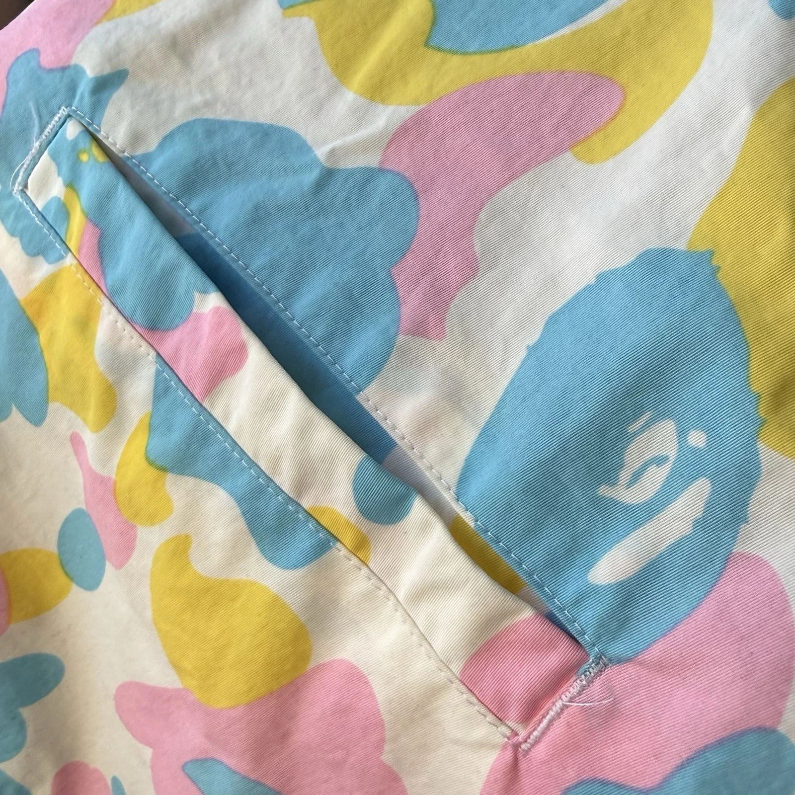 Bape Bathing Ape Cotton Candy Camo Reversable Jacket Size Tall 100% Nylon - product detail image 24