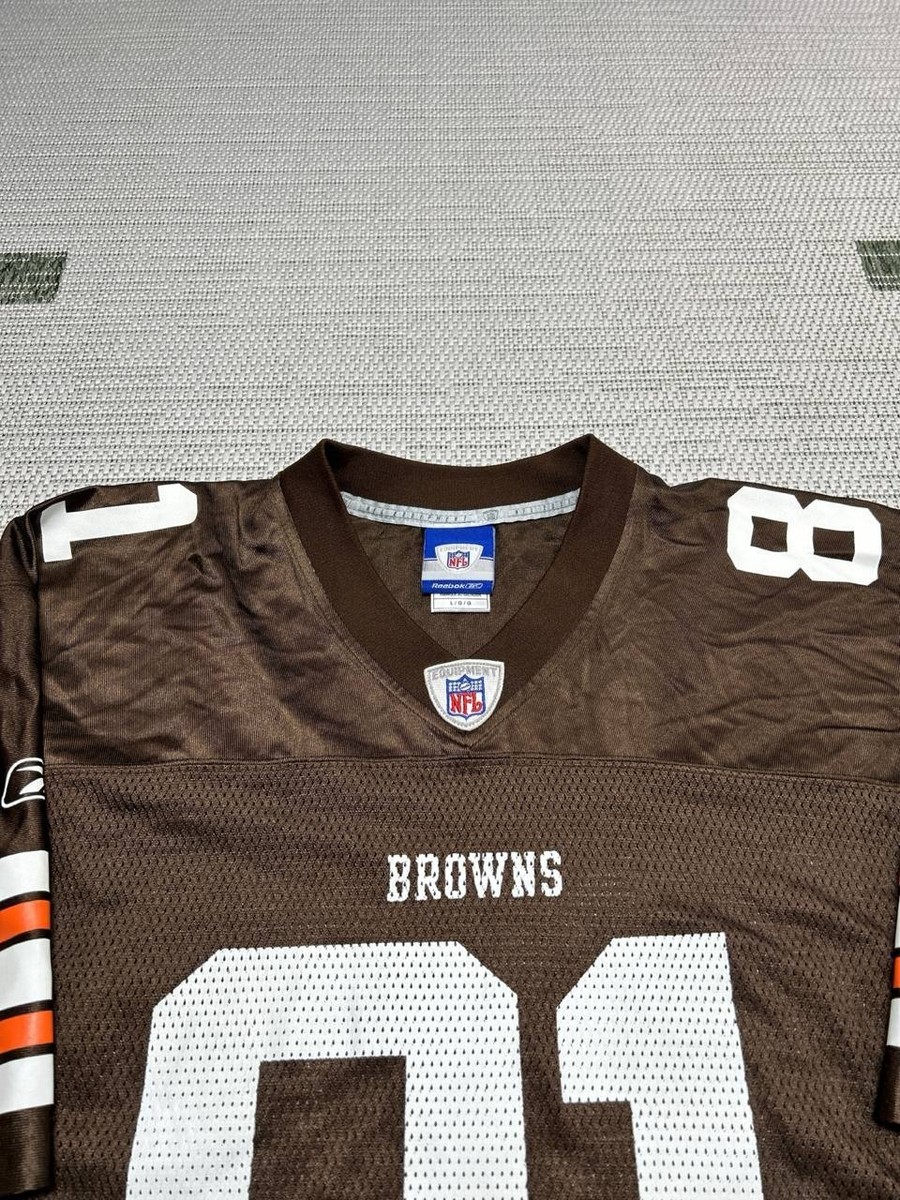 Cleveland Browns Football Jersey Mens Large Reebok Brown 81 Bryant