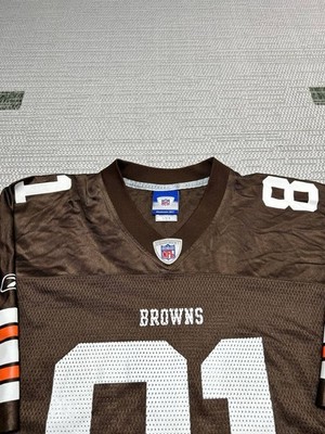 Cleveland Browns Football Jersey Mens Large Reebok Brown 81 Bryant