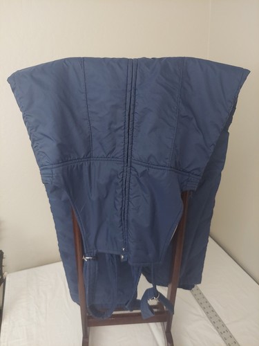 Vintage Skitique International Light Ski Snow Bib Blue Mens X-Large Hong Kong - Imagen 2 de 8