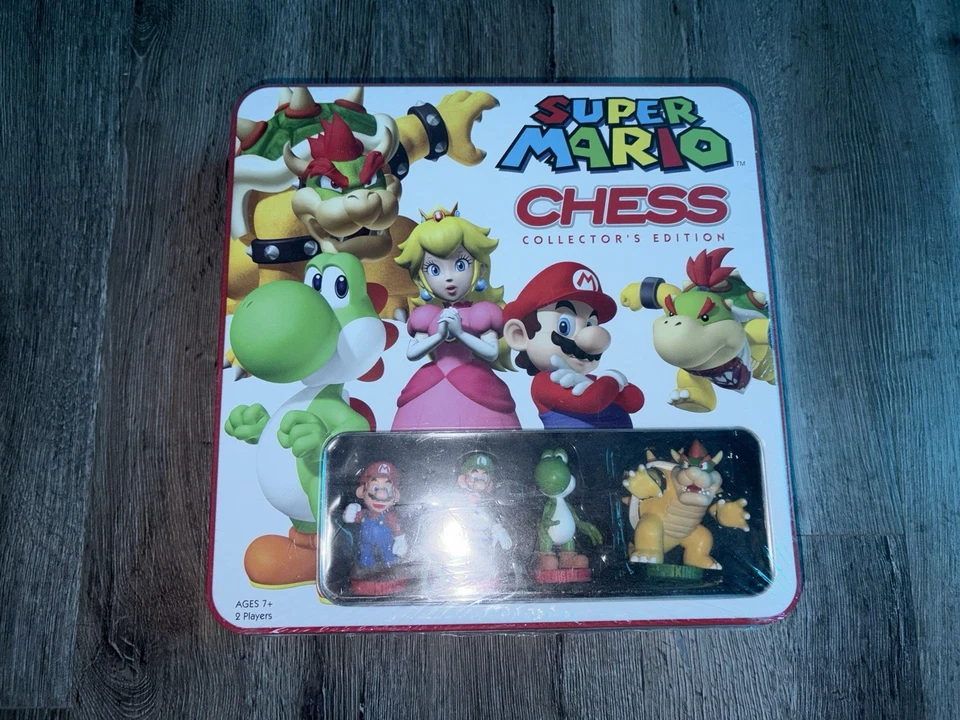 Nintendo Super Mario Chess Collector Edition Game Never Used RARE TIN!! - Image 2 of 4