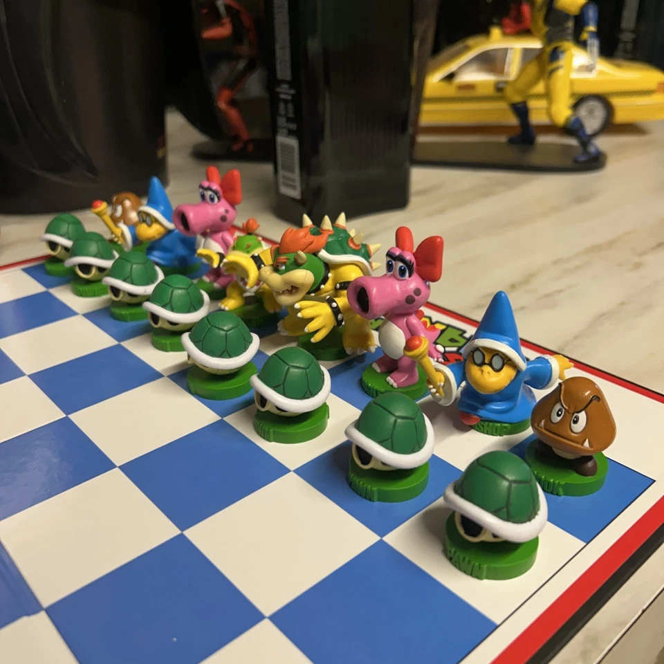 Super Mario Tin Chess Set Collectors Edition Nintendo 2009  - Image 3 of 4