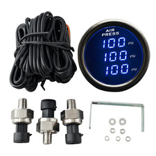Triple Display Air Pressure Guage Kit For 12v24v Car Boat With 3pcs Sensors Triple Display Air Pressure Guage Kit For 12v24v Car Boat With 3pcs Sensors