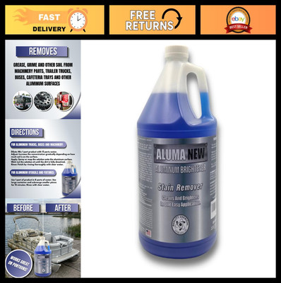 Aluminum Brightener & Stain Remover Cleaner - 1 Gallon Heavy-Duty Restorer