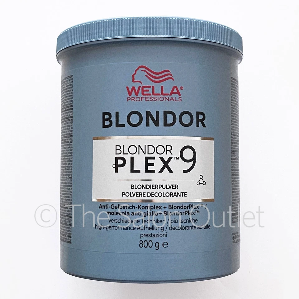Wella Blondor Plex 9 Hair Bleach Powder Lightener 800g - Professional Use Only