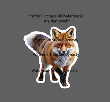 Fox Sticker Waterproof Decal Animal Outdoor Nature Wildlife Gift New