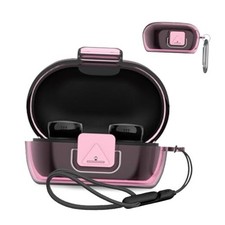 for Bose New QuietComfort Earbuds Case Cover,NOUKAJU Silicone Clear-Pink
