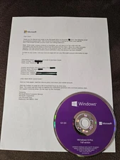 WINDOWS 10 Pro 64-Bit DVD + Genuine License Key-Factory Sealed OEM for one comp
