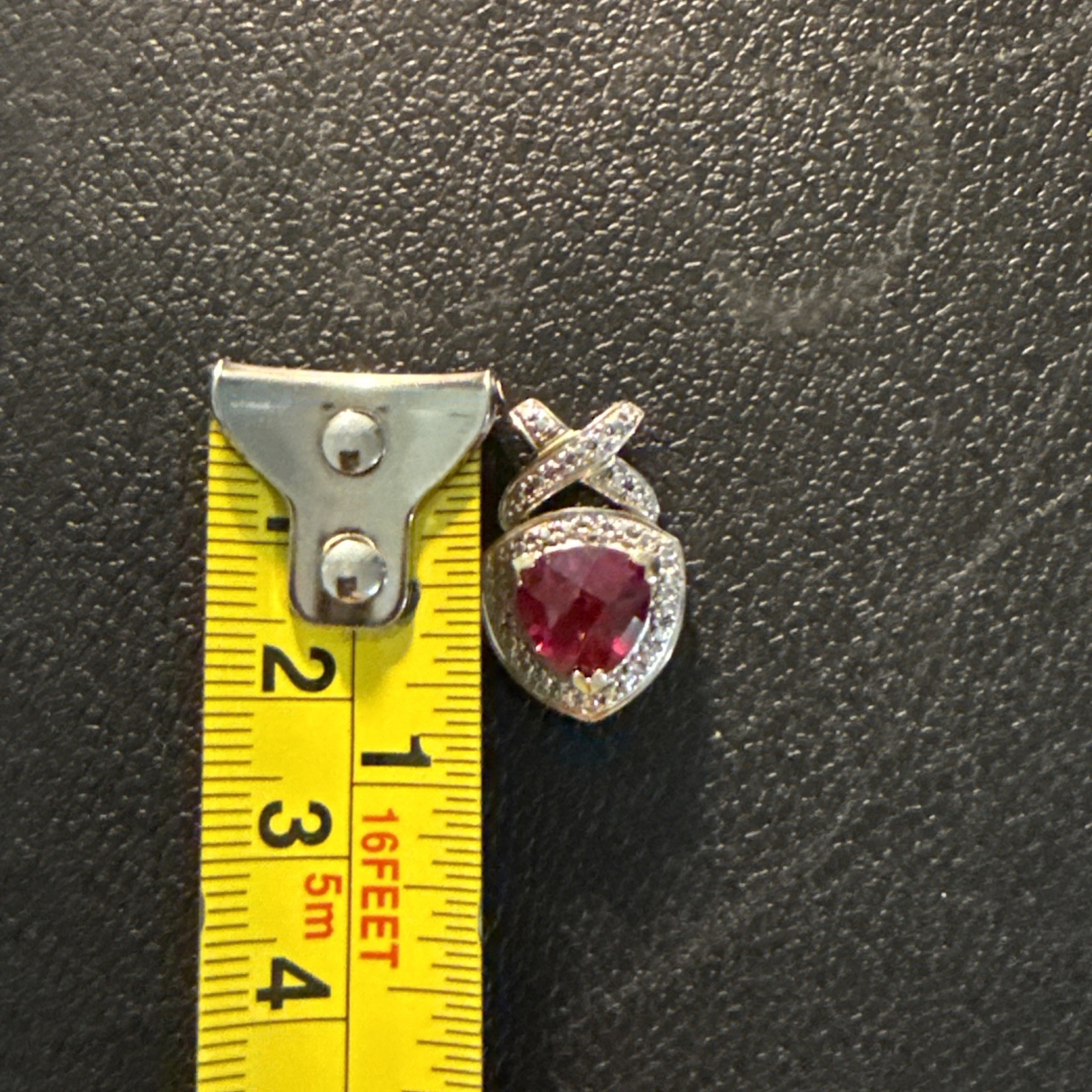 Sterling Silver, Ruby Pendant ￼ - image 3