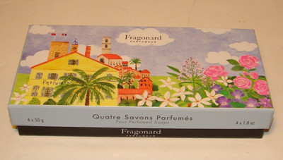 FRAGONARD Parfumeur QUATRE SAVONS PARFUMES 4 Perfumed Soaps (Jabónes De Francia)