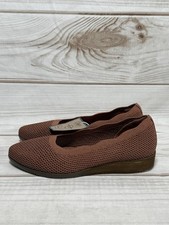 SKECHERS Cleo Sawdust Real Living Cinnamon Women's Slip On Flats - Size 9 NWT