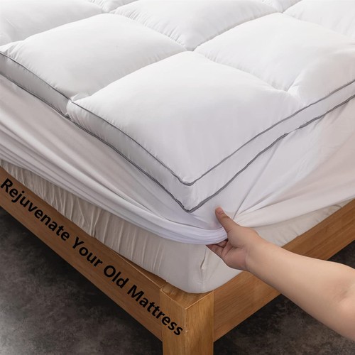 Mattress Topper Queen Size - Extra Thick Mattress Pad Cover - Pillow Top Deep... - Picture 2 of 7