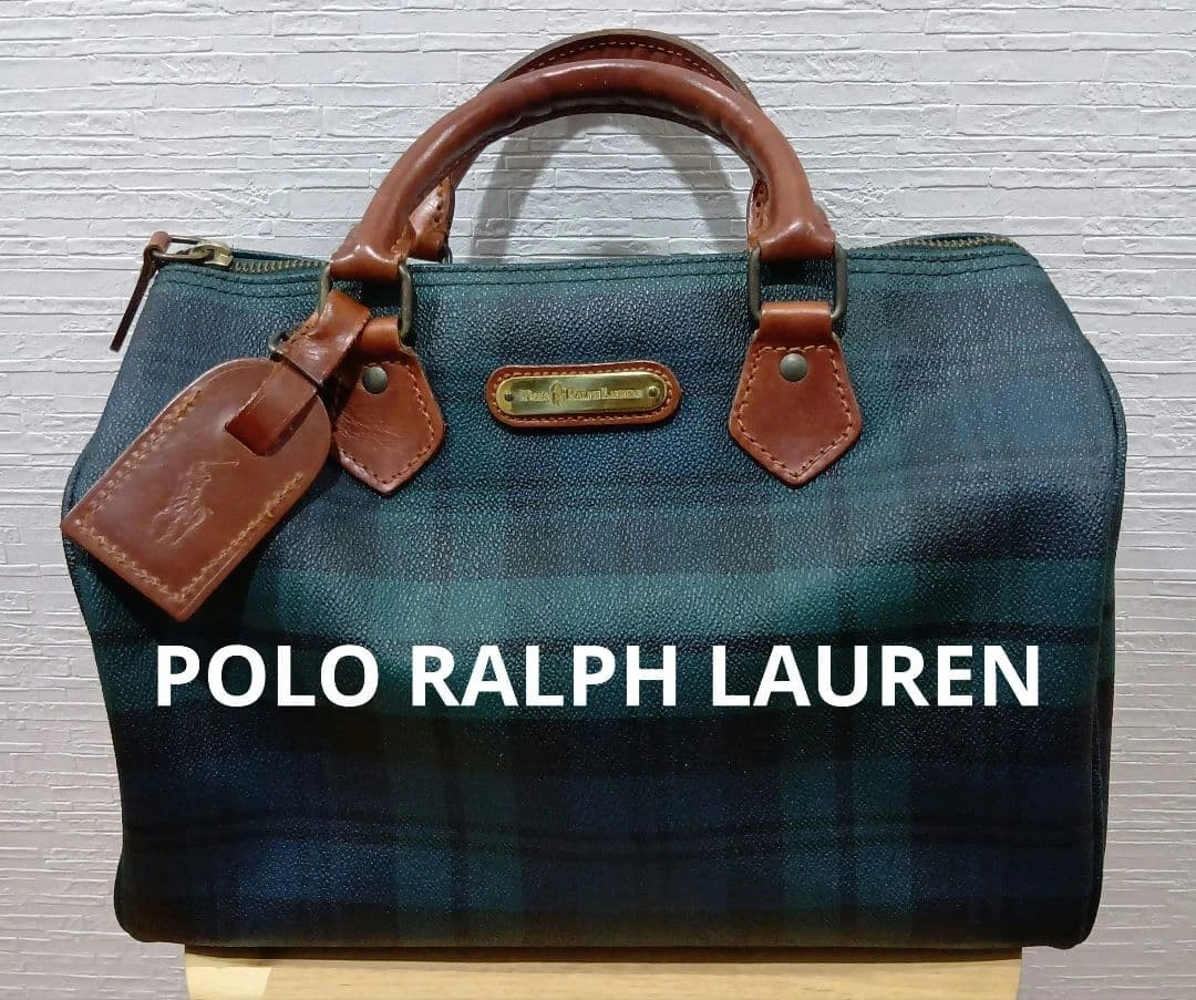 バッグ 90s POLO RALPH LAUREN Boston & Clutch Polo Ralph Lauren Green PVC Exterior Bags & Handbags for Women for