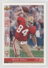 1993 Upper Deck San Francisco 49ers Brent Jones #SF3 0o9