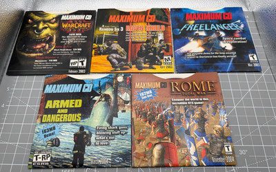 Maximum CD PC Magazine Demo Discs Feb, April, May 2003, Mar. & Nov 2004